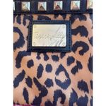 Betsey Johnson Betseyville Leopard Print Wristlet Clutch Gold Studs Cool Girl Photo 1