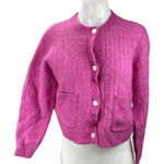 & Others Stories Womens Pink Wool Long Sleeve Button Down Cardigan Sweater Top S Photo 0