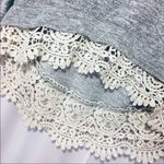 Anthropologie  Paper Crane Crochet Lace Trim Hoodie Photo 4