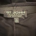 St. John Collection ‎ Cropped Dress Pants Pull On Black Size 6 Photo 4