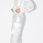 ZARA Iridescent-Effect Track Suit Photo 5