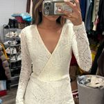 Forever 21 White Beige Floral Lace Romper Size Small Photo 1