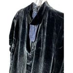 Madewell Velvet Black Choker Top Blouse Women S V Neck Whimsigoth Dark Fairy Y2K Photo 1