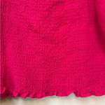 Universal Threads Universal Thread Hot Pink Puff Sleeve Crop Top L Photo 2