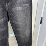 White House | Black Market  Black Cropped Cuffed Jeans with Studded Accents Size 10 Photo 11