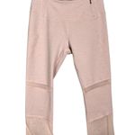 Calia by Carrie Calia Light Baby Pastel Pink Mesh Cutout Capri Cropped Athletic Leggings Small S Photo 0