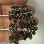 Cristal Chandelier Earrings NWOT Gold Photo 3