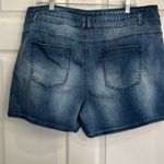 Ashley Stewart  Medium Wash 3 Button Jean Shorts Size 20 Photo 3