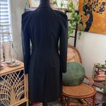 BCBGMAXAZRIA  Black Double Breasted Strong Shoulder Back Slit Blazer Suit Jacket Photo 1