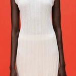 ZARA  Linen Blend High Neck Knit Sleeveless Tunic Top Women's Size Medium Shirt Photo 0