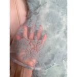 Lulus NWT  Glamorous Sweetie Sage Burnout Tie-Strap Bustier Midi Dress Gala L Photo 7