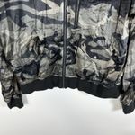 MARRAKECH Evereve Women's Satin Full Zip Elastic Waist Camo Bomber Jacket Size M Green Size M Photo 2