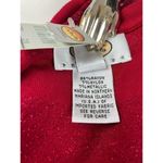 Talbots New Top Womens PM Red Sparkle Stripe Tee V-Neck Long Sleeve Casual Shirt Photo 4