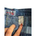 Bill Blass Vintage 100% Cotton Pleated High Waist Mom Denim Shorts Size 14 NEW N Photo 2