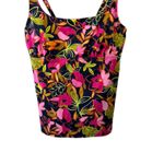 Lands' End Modest Wide Strap Square Neck Underwire Tankini Top Women's 16 New Photo 1
