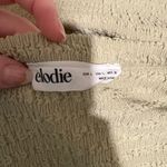 Elodie 💜 Seafoam Sage Green Short Sleeve Dress in Textured Fabric Photo 3