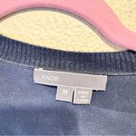 Vince Black Long Sleeve Shift Dress Womens M Silk Cotton Fall Preppy Classic Photo 2