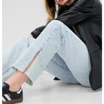 Gap High Rise ‘90s Loose Straight Jeans Light Indigo Destroy Wash Photo 2