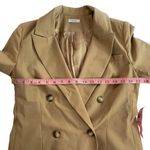 Iris  + Ink Dylan Camel Tan Double Breasted Blazer Photo 9