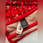 Victoria's Secret Victoria’s Secret Very Sexy Bra Garter Set Red Gold Rhinestone Crystal 34B/XS-S Photo 2