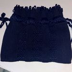 NAVY BLUE NYLON BUCKET BAG DRAW STRING/ROPE CLOSURE Photo 0