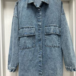 Olivaceous Denim Button-Up oversized size S/M Photo 0