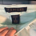 Tinsel Denim Couture Mint Green Skinny Jeans | Women’s Size 26 Blue Photo 1