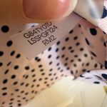 Karl Lagerfeld Light Pink & Black Polka Dot Blouse with Pearl Detail Collar | M Photo 4