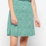 Kaileigh Size M Green Floral Tasha Knit Dress Casual Stretch Beach Coastal Comfy Photo 0