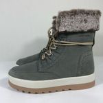 Cougar Vanetta Faux Fur Trim Waterproof Boots Moss Size 11 NEW Green Photo 5