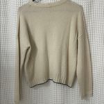 Rails  Joanna Wool & Cashmere Sweater Pullover Snow Globe Cream Metallic Size Med Photo 7