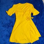 Old Navy Waist-Defined Bell-Sleeve Faux-Wrap Dress Photo 2