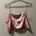 Daily Drills silky tie tank top size M/L Pink Size M Photo 2