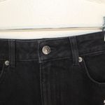 Topshop Moto Black Denim With a Embroidered Floral Lace Design Denim Skirt — 2 Photo 10