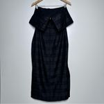 C/MEO COLLECTIVE Black Strapless Side Slit Plaid Refresh Cocktail Dress Size M Photo 5
