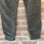 Free People Milo Metallic Knit Scrunch Ankle Joggers Pants Gray Medium Photo 9