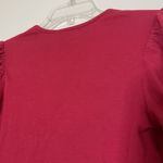 Marine layer NEW!  Lexi rib vneck long sleeve top barberry pink Small Photo 5