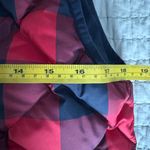 J.Crew  Excursion Quilted Down Red and Black Checkered Puffer Vest Size Small EUC Photo 3