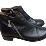 Bettye Muller Concept Women's Trinity Ankle Boot Black Leather Zipper Size 8 Photo 2