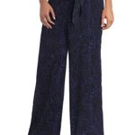 Parker Gigi Tie Waist Wide Leg Pants Animal Print Purple Black Size XL New w/Tag Photo 1