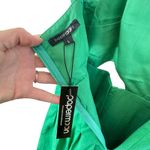 PaperMoon NWT Green Cotton Cutout Spaghetti Strap Pleated Mini Dress Size L Photo 5