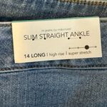 Maurice's M jeans by  Slim Straight Ankle Blue 14L NWT Photo 2