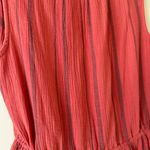 Sundance Women's Adley Sea Coral Gauze Cotton Sleeveless Dress SZ S Red Photo 8