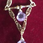 Real Gold And Amethyst Earrings Photo 1