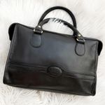 COBB & COMPANY | Vintage Black Leather Satchel Bag Purse Two Handle Photo 0