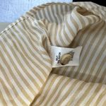 Lulus NWT Casual Perfection Tan Striped Twist-Front Shirt Dress Tan White Size Small Photo 7
