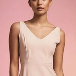 Lulus Women's Medium Light Pink V-Neck Darling Delight Skater Dress Photo 0