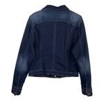 Jag jeans Women’s Dark Wash Button Front Denim Trucker Jacket XL Photo 2