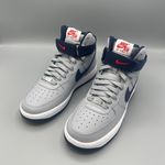 Nike Air Force 1 Hi QS Shoes "Patriots" Wolf Gray Navy / Size 7 Photo 3