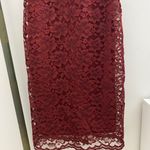 Nordstrom Burgundy Lace Dress Photo 1